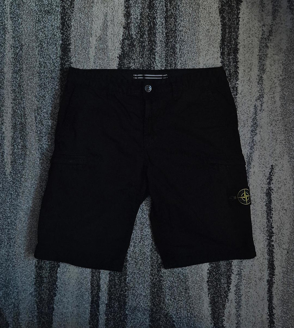 Stone Island Cargo Shorts Black W32