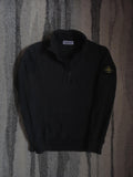 Stone Island Garment Dyed Half Zip Sweatshirt – 761561951 V0029 – Black – S