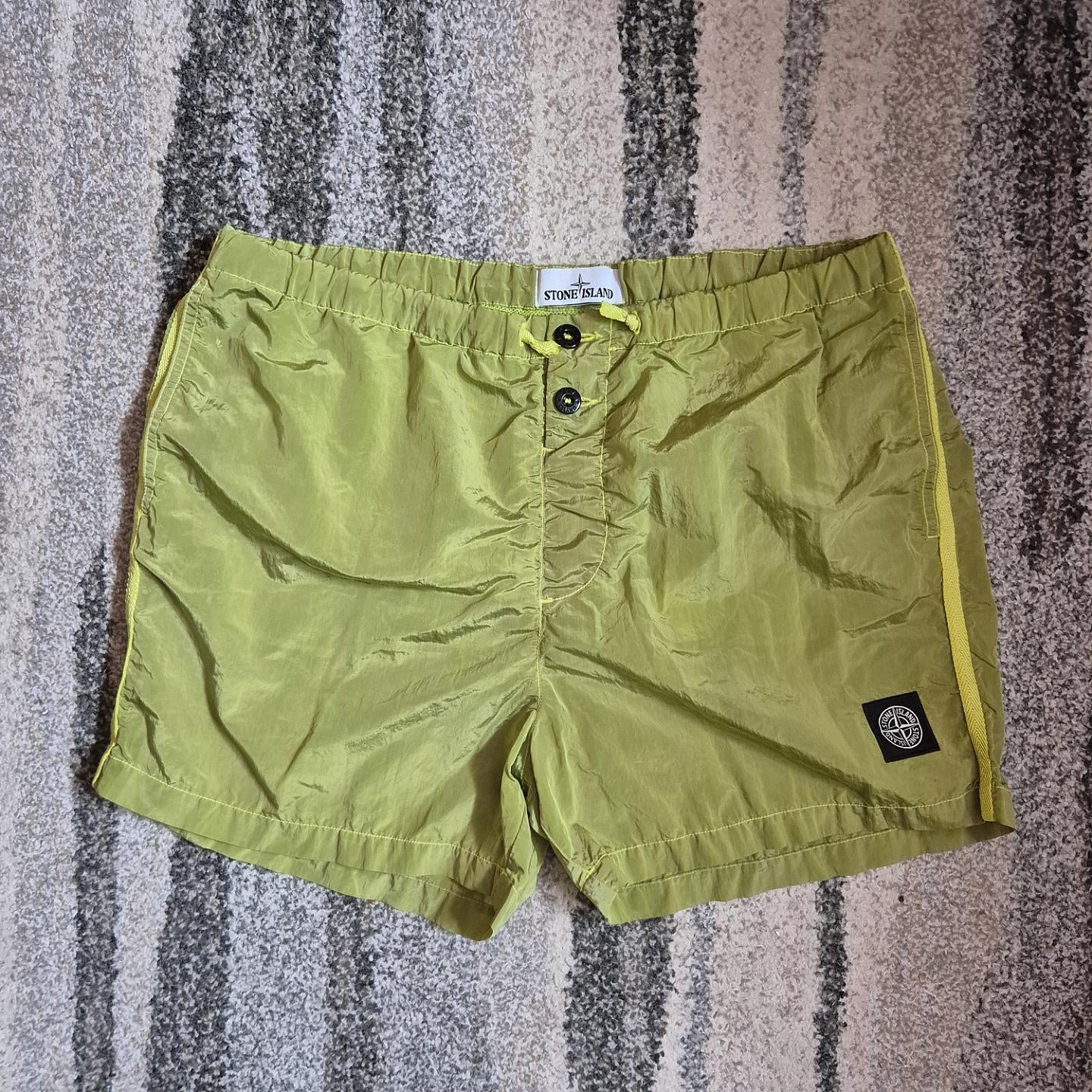 Stone Island Nylon Metal Swim Shorts Yellow L