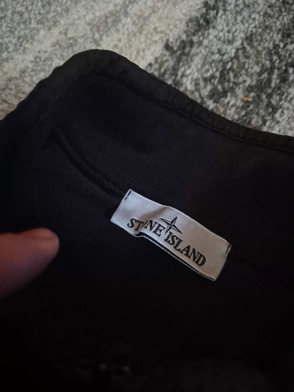 Stone Island Half Zip Black L