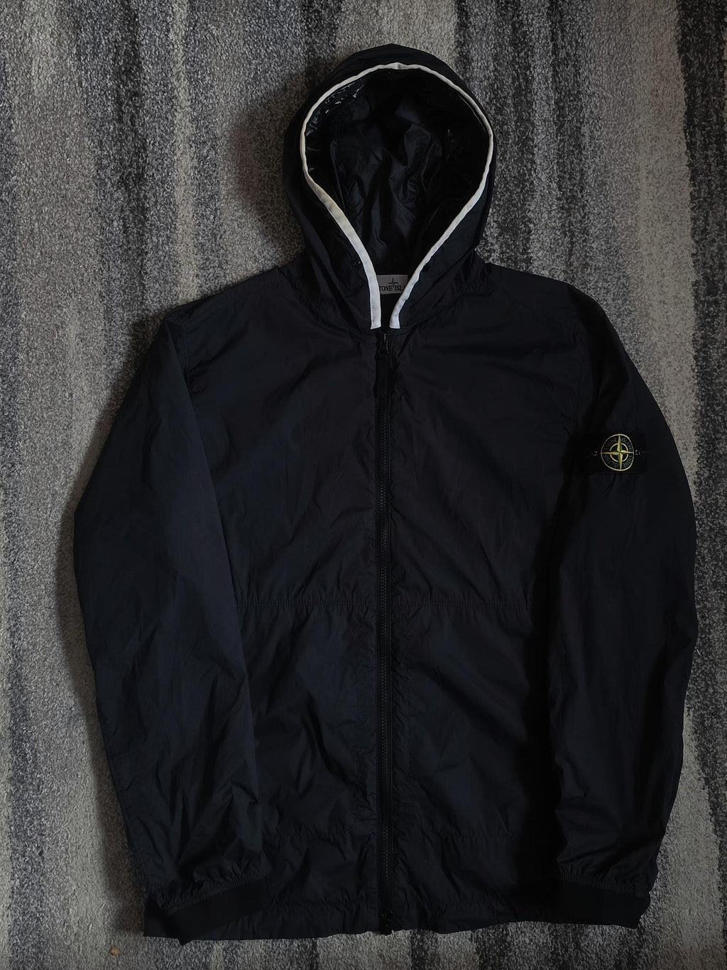 Stone Island Skin Touch Nylon-TC Garment Dyed Hooded Jacket – 761541131 V0029 – Black – L