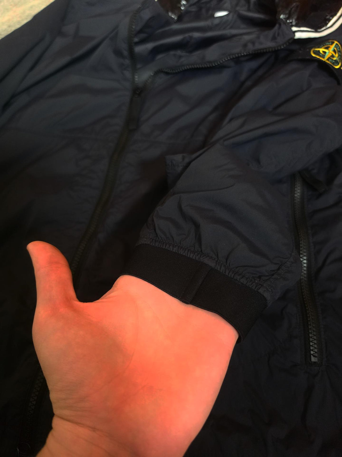 Stone Island Skin Touch Nylon-TC Garment Dyed Hooded Jacket – 761541131 V0029 – Black – L