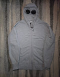 C.P. Company Diagonal Raised Fleece Goggle Hoodie – 10CMSS046A 005086W – Grau – L