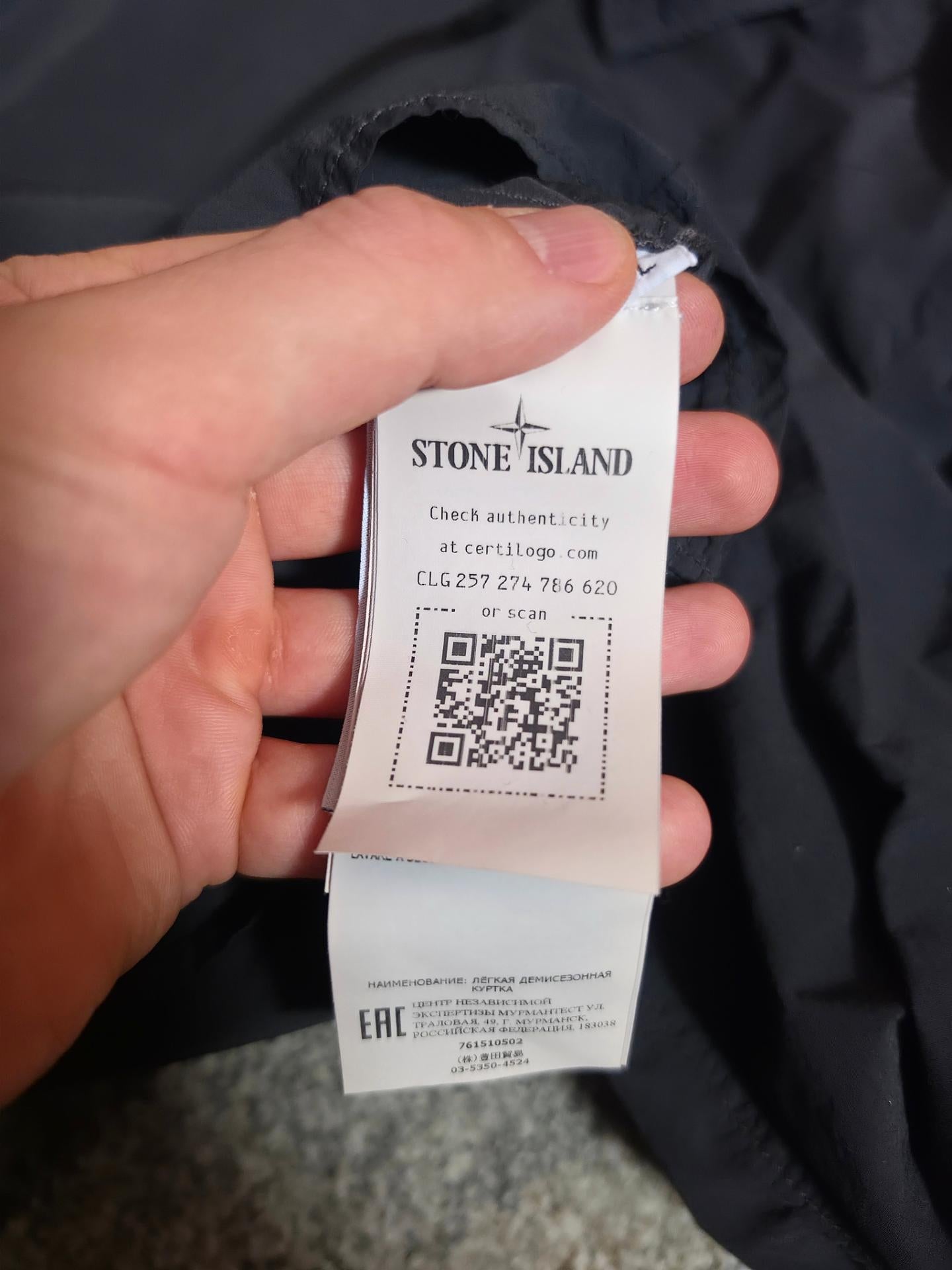 Stone Island Naslan Lightweight Overshirt Charcoal L