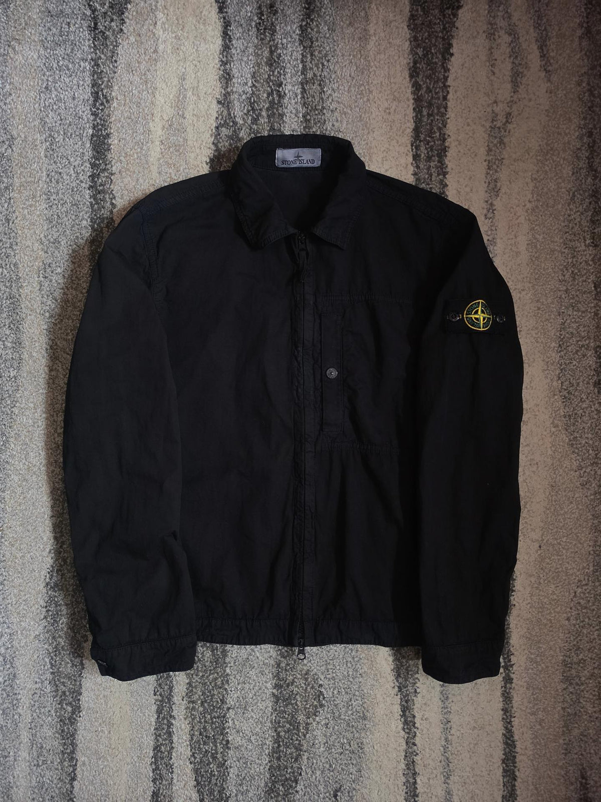 Stone Island Cotton Overshirt – K1S151200032 S00WN V0129 – Black – M