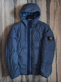 Stone Island Crinkle Reps NY Down Hooded Jacket – 691541223 V0020 – Blue – XL