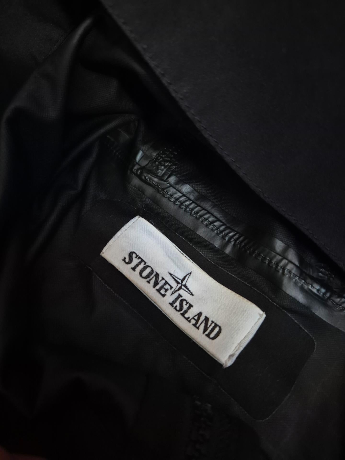 Stone Island Lightweight Grid Check Soft Shell Jacket Black L