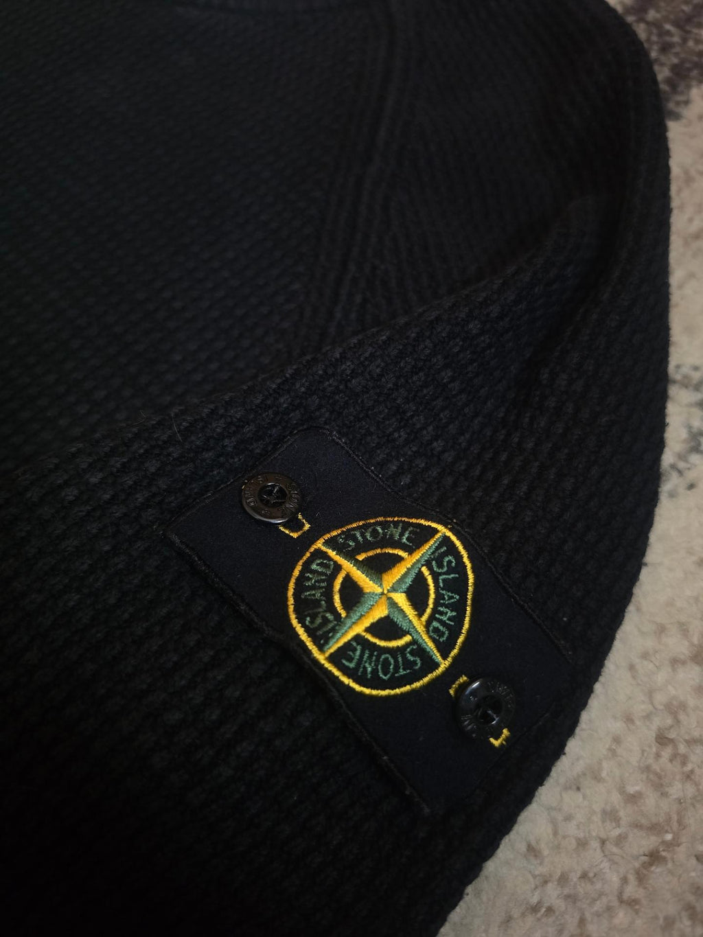Stone Island Cotton Crewneck Sweater – 6815551B4 – Black – L