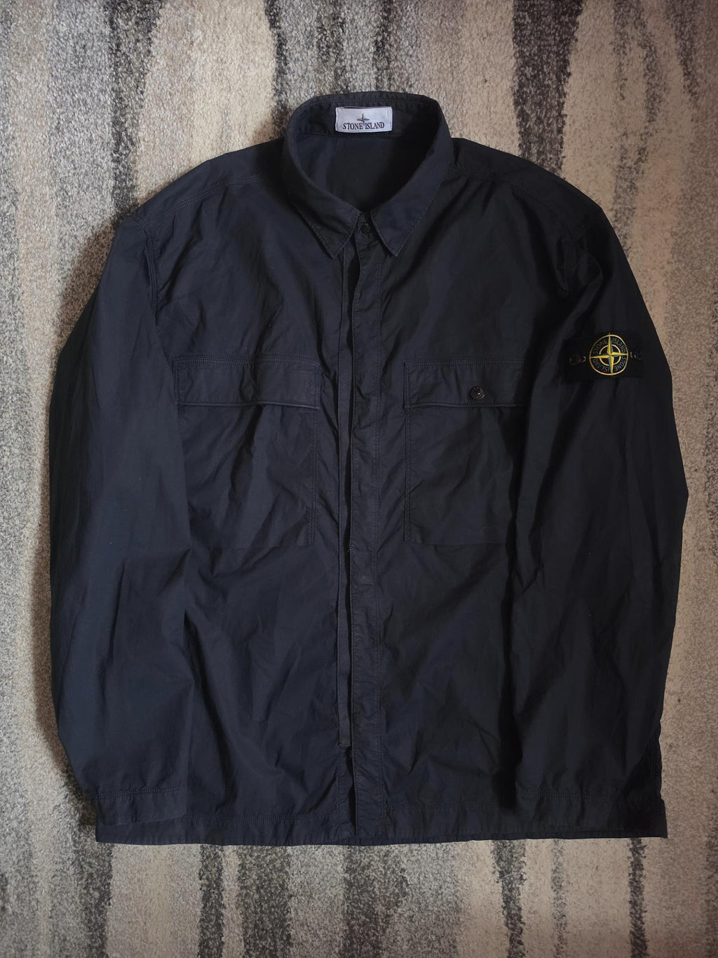 Stone Island Stretch Cotton Overshirt – K1S151200015S0003 – Navy – XL
