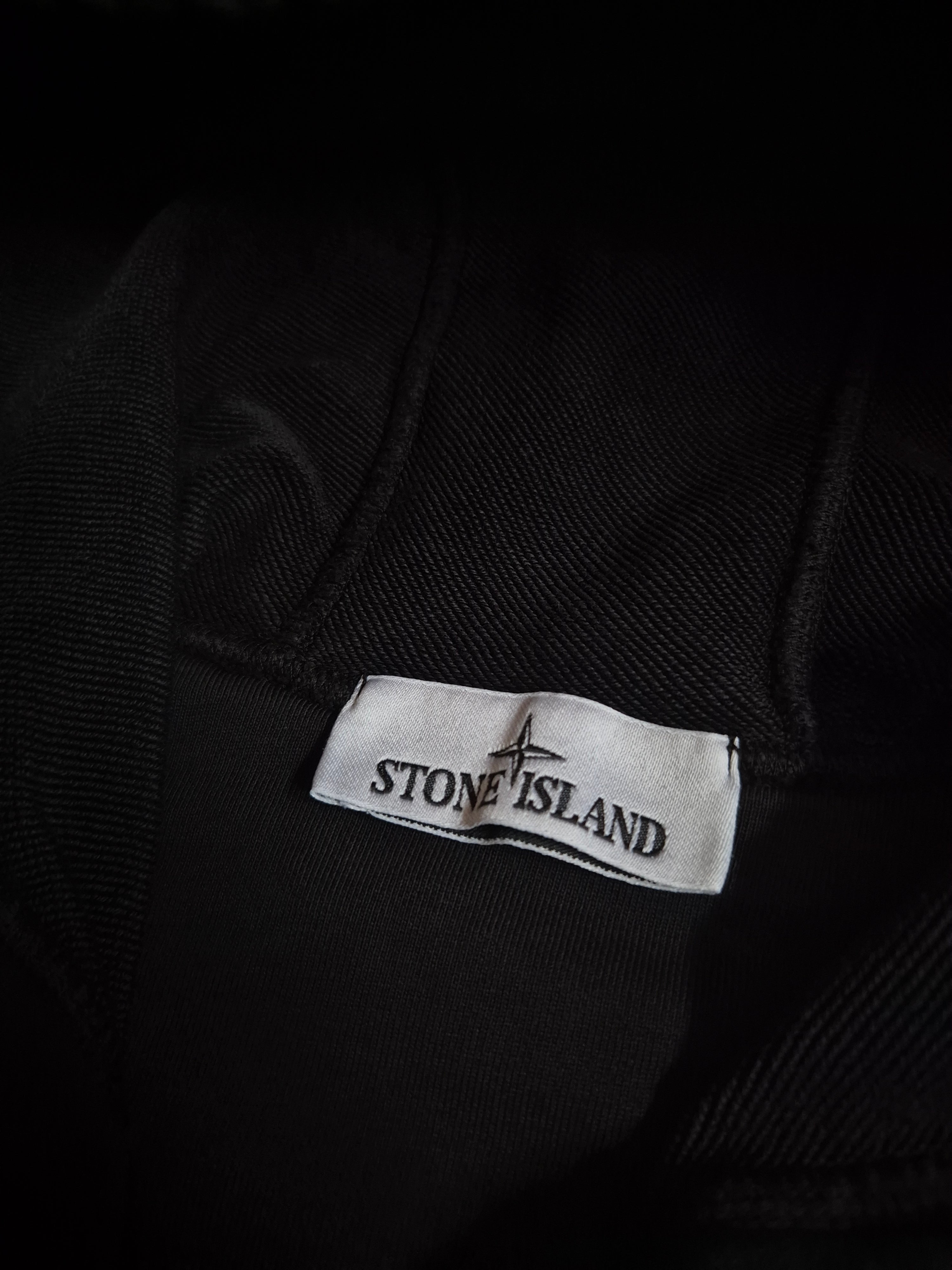 Stone Island Zip Hoodie Black S