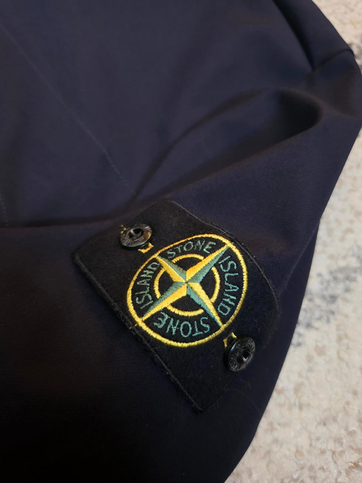 Stone Island 62153 Stretch Nylon Technical Fleece Track Top – 801562153 V0020 Navy – M