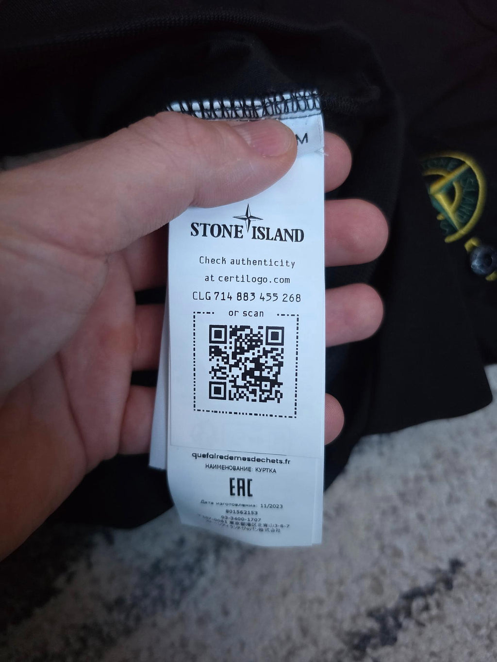 Stone Island 62153 Stretch Nylon Technical Fleece Track Jacket 801562153 V0029 – Black