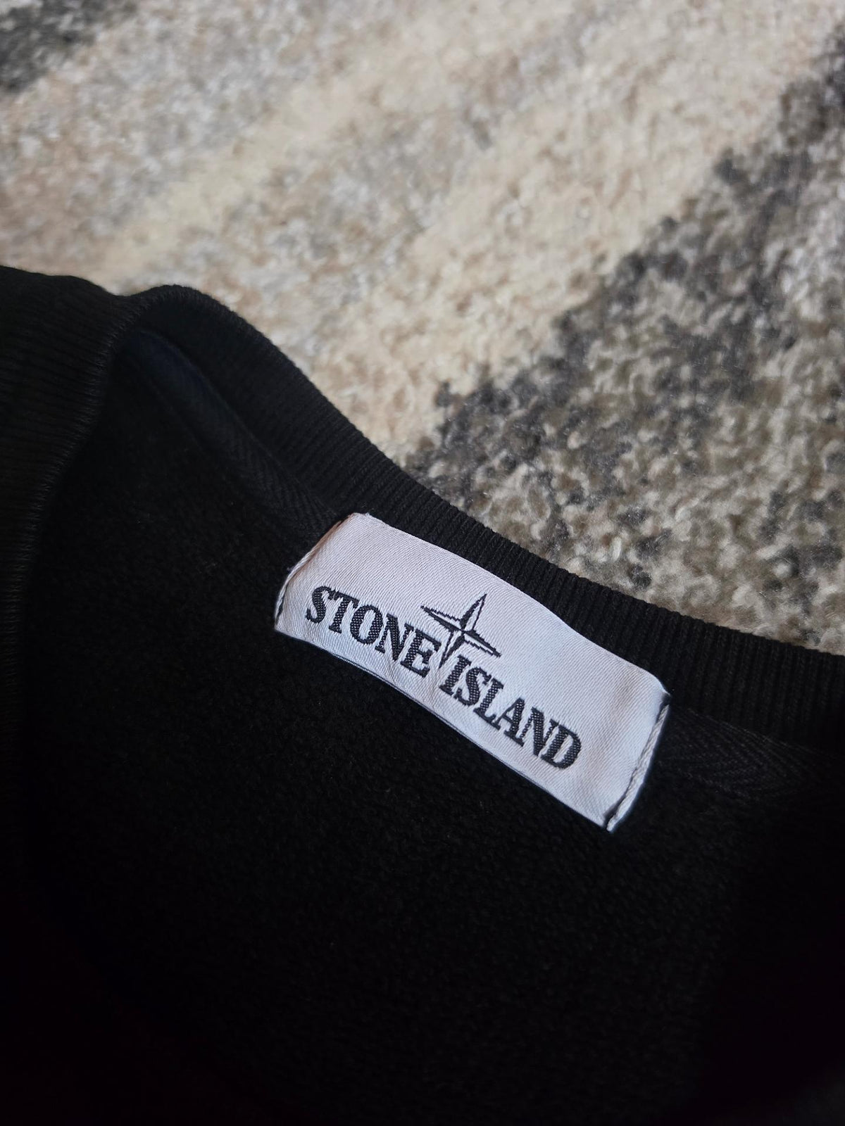 Stone Island Garment Dyed Cotton Crewneck Sweatshirt – 651565320 – Black – M