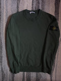 Stone Island Garment Dyed Crewneck Sweatshirt – 751563020 – Green – L