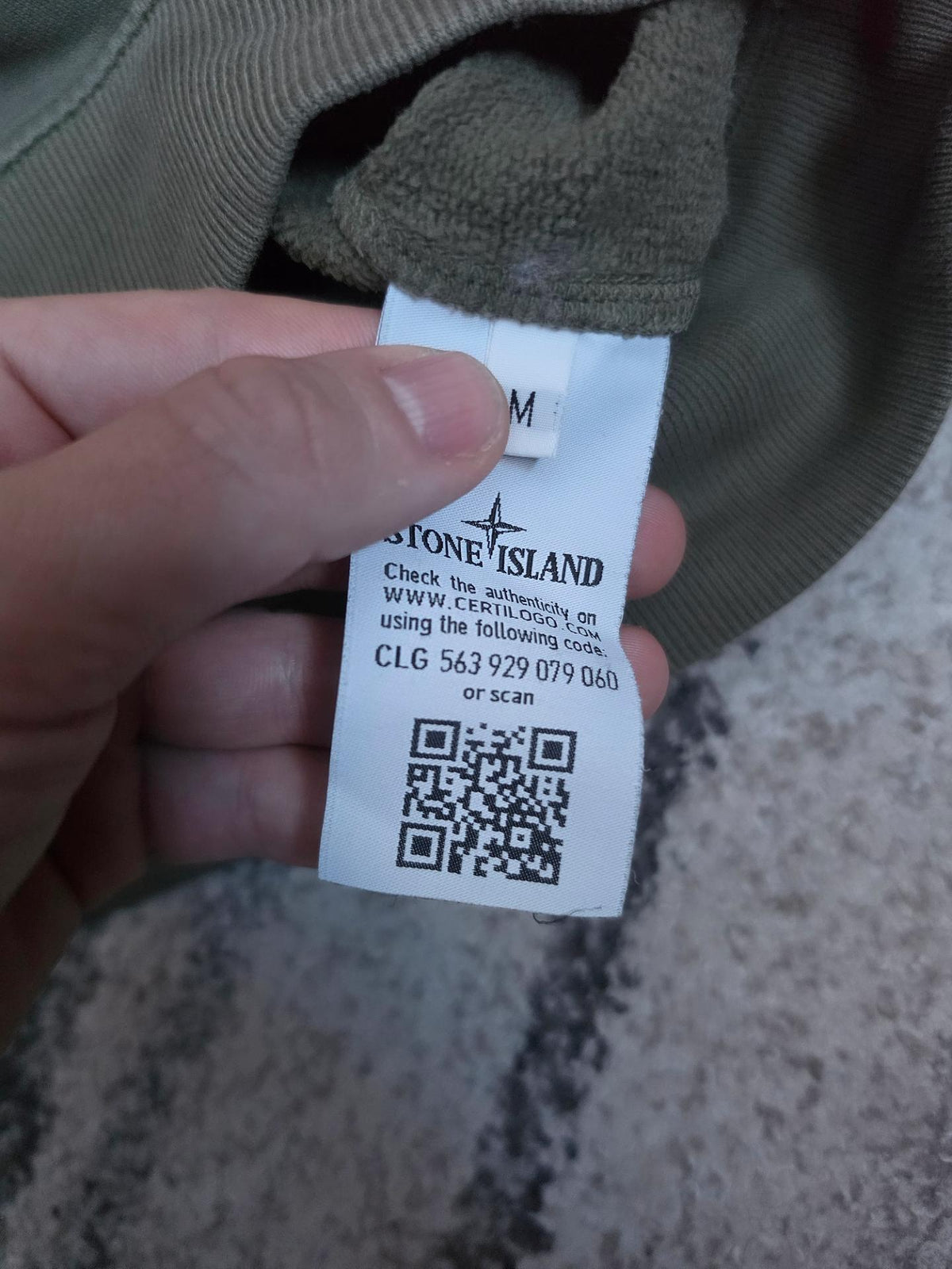 Stone Island Cotton Crewneck – Military Green – M