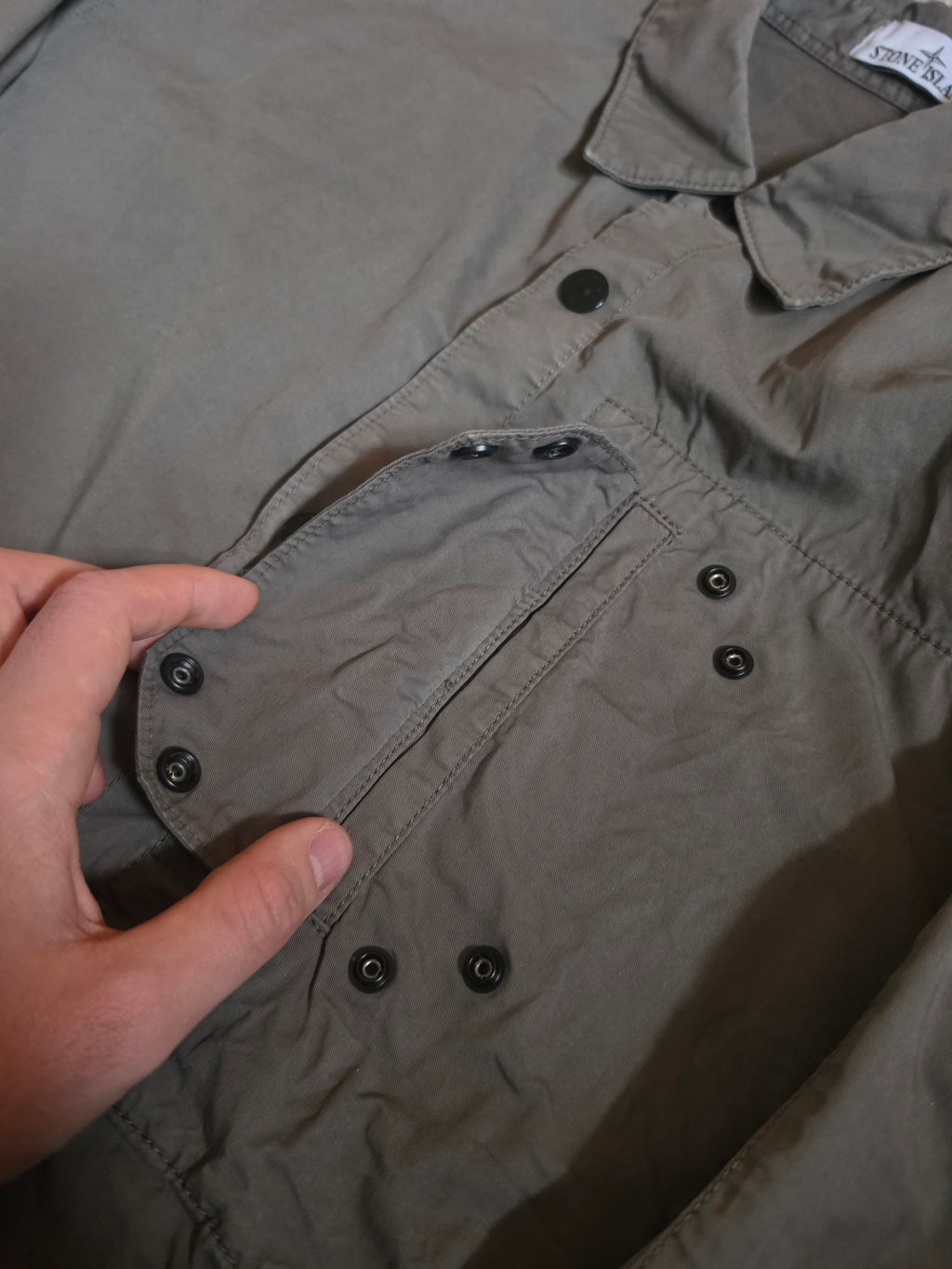 Stone Island Cotton Twill Overshirt – 811511910 V0075 – Walnut – XXL