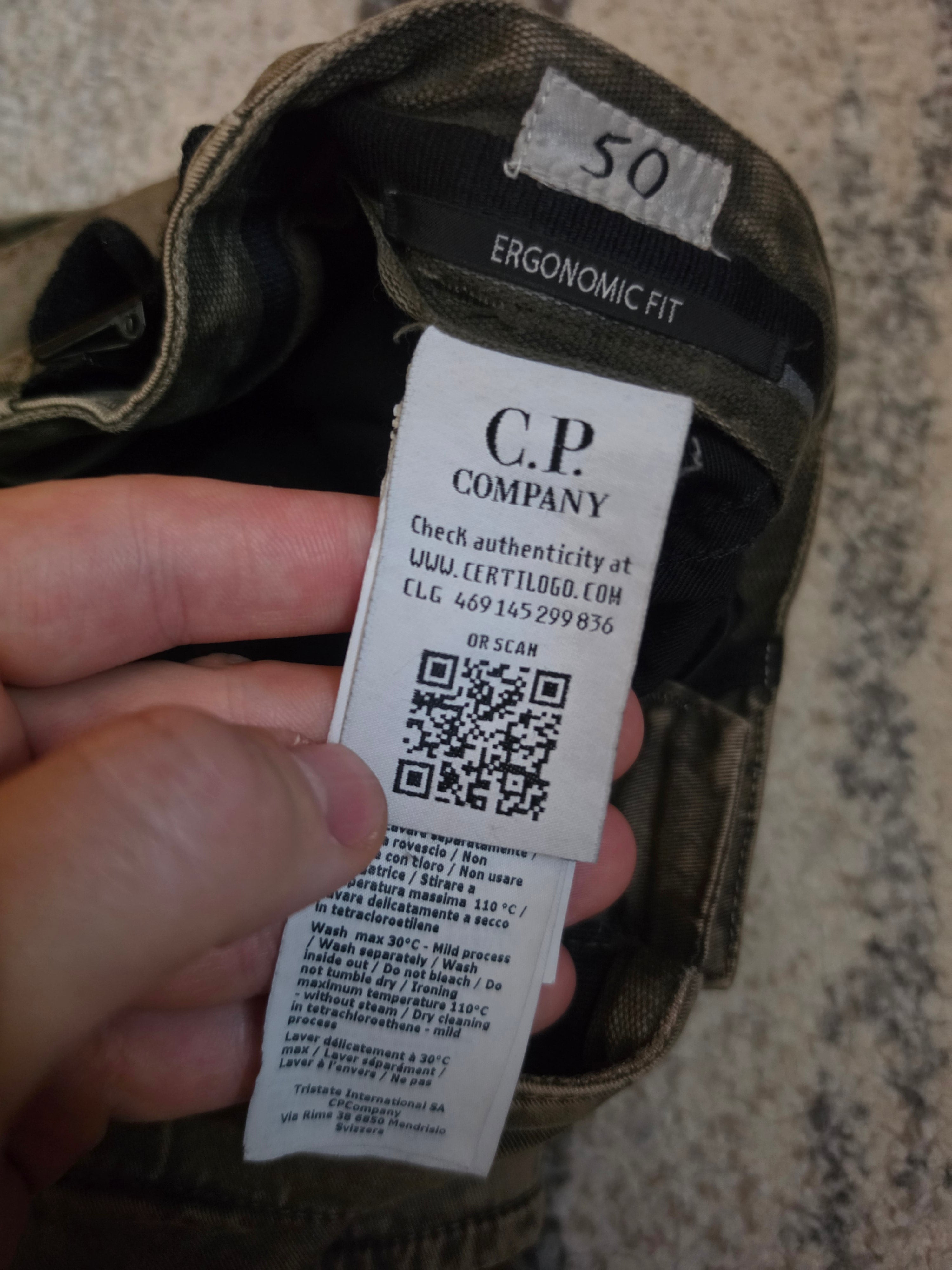 C.P. Company Re-Colour Cargo Pants Khaki L (50)