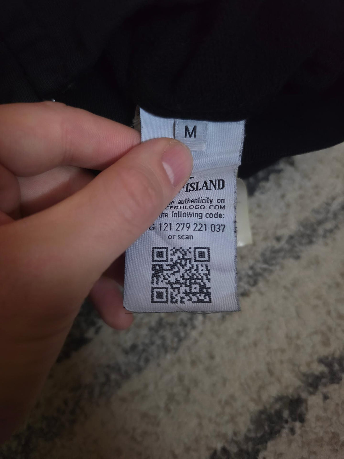 Stone Island Garment Dyed Full Zip Hoodie – 681560240 V0029 – Black – M