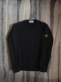 Stone Island Garment Dyed Cotton Crewneck Sweatshirt – 651565320 – Black – M
