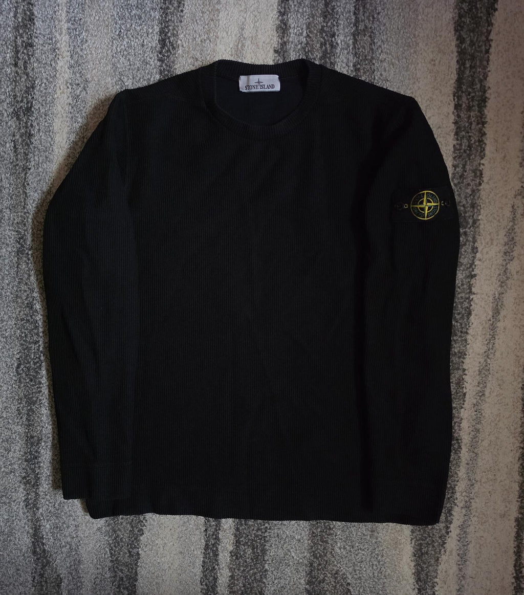 Stone Island Waffle Knit Sweater Black M