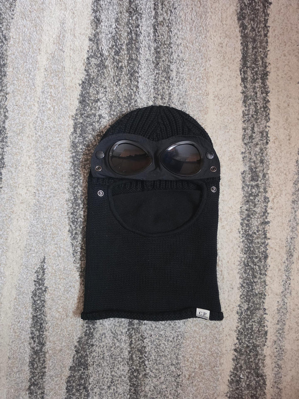 C.P. Company Wool Knit Balaclava – CMAC301A 005509A – Black – One Size