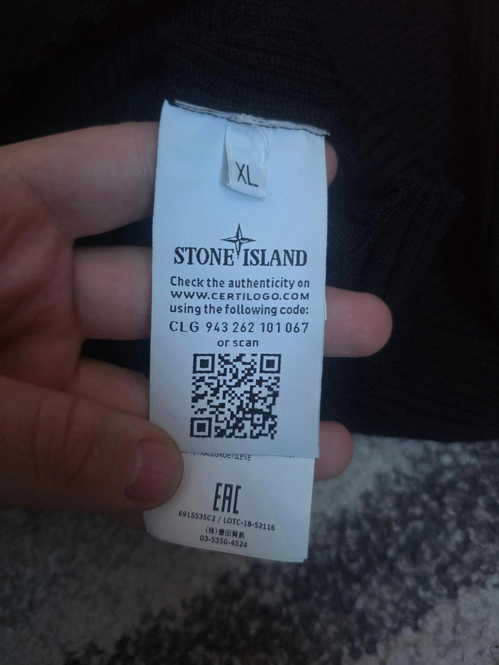 Stone Island Roll Neck Rib Knit 6915535C2 V0029 — XL