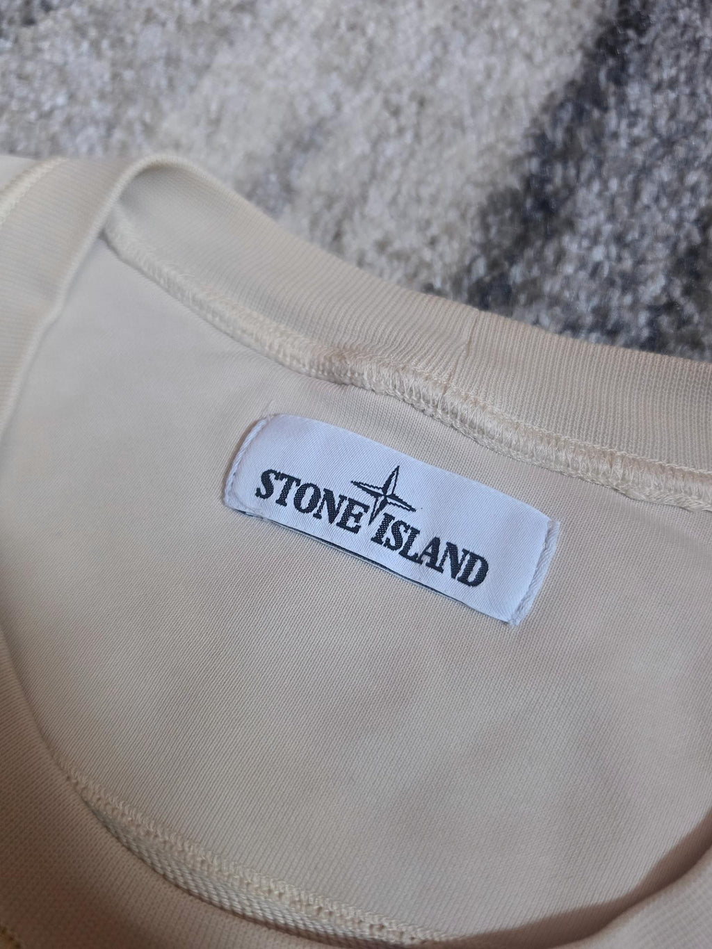 Stone Island Garment Dyed Crewneck Sweatshirt – 721563051 V0090 – Beige – XL