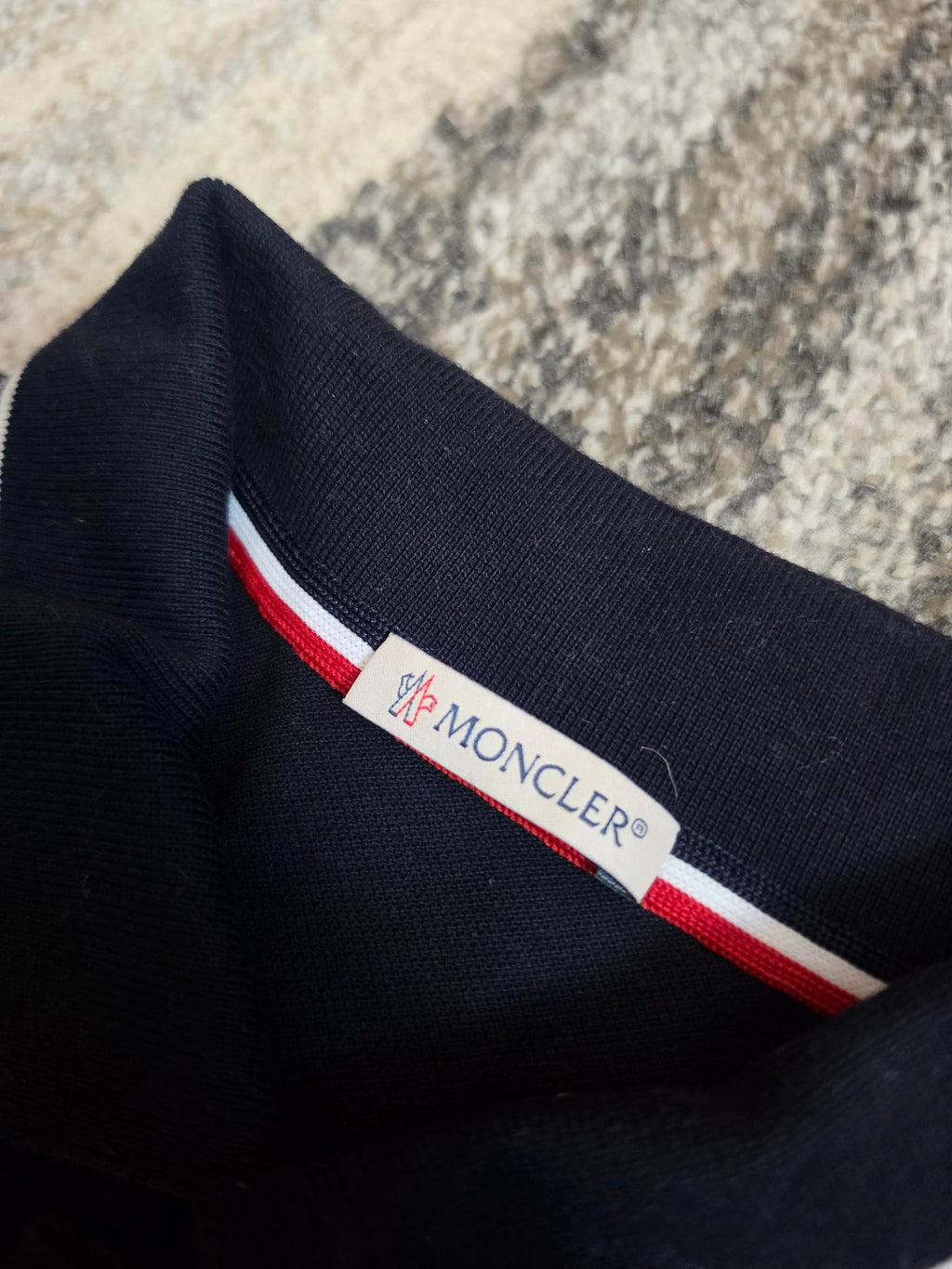 Moncler Cotton Piqué Polo Shirt – H10918A00010 84556 – Navy – M