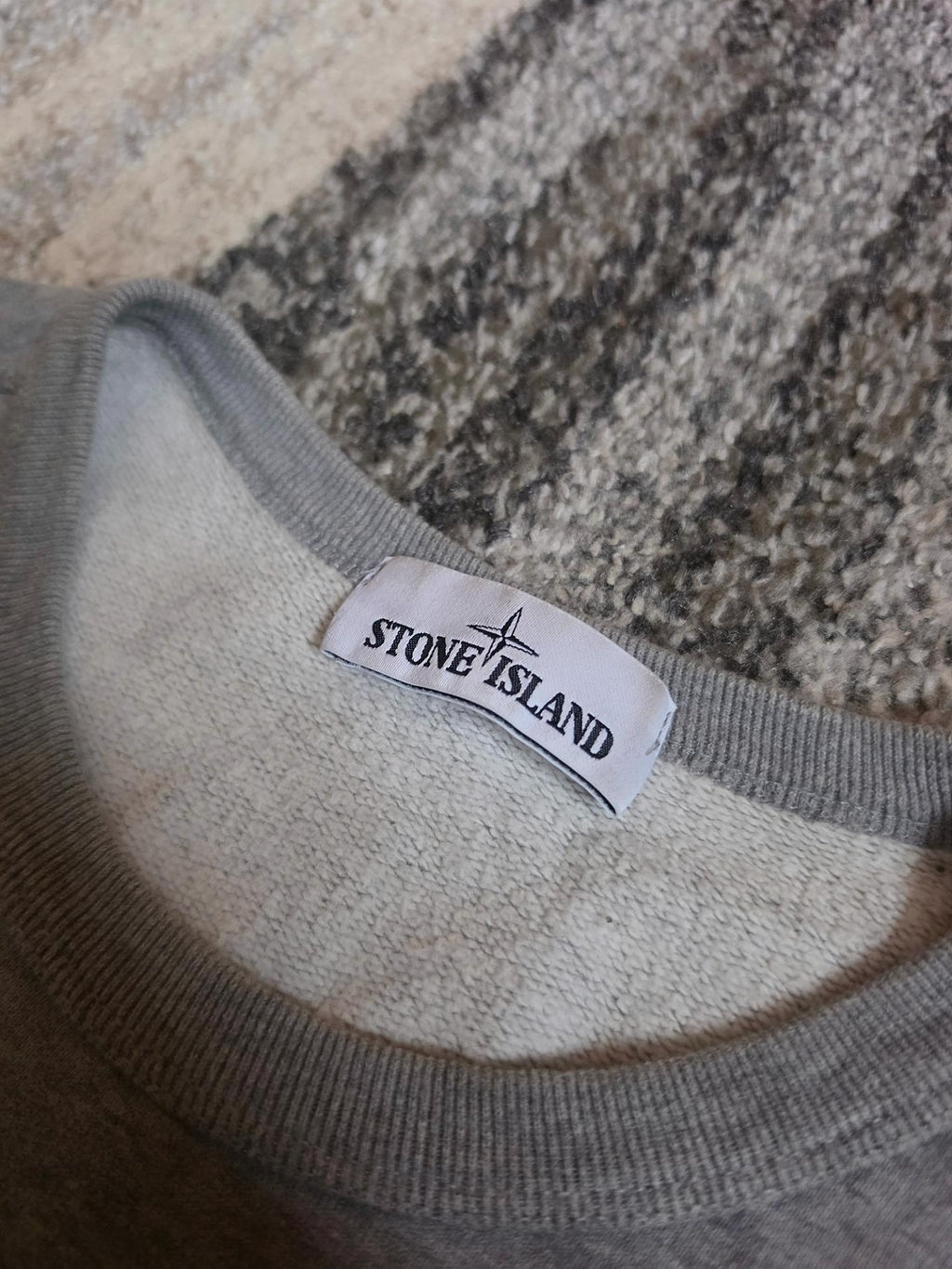 Stone Island Garment Dyed Crewneck Sweatshirt – 691562720 – Grey – M