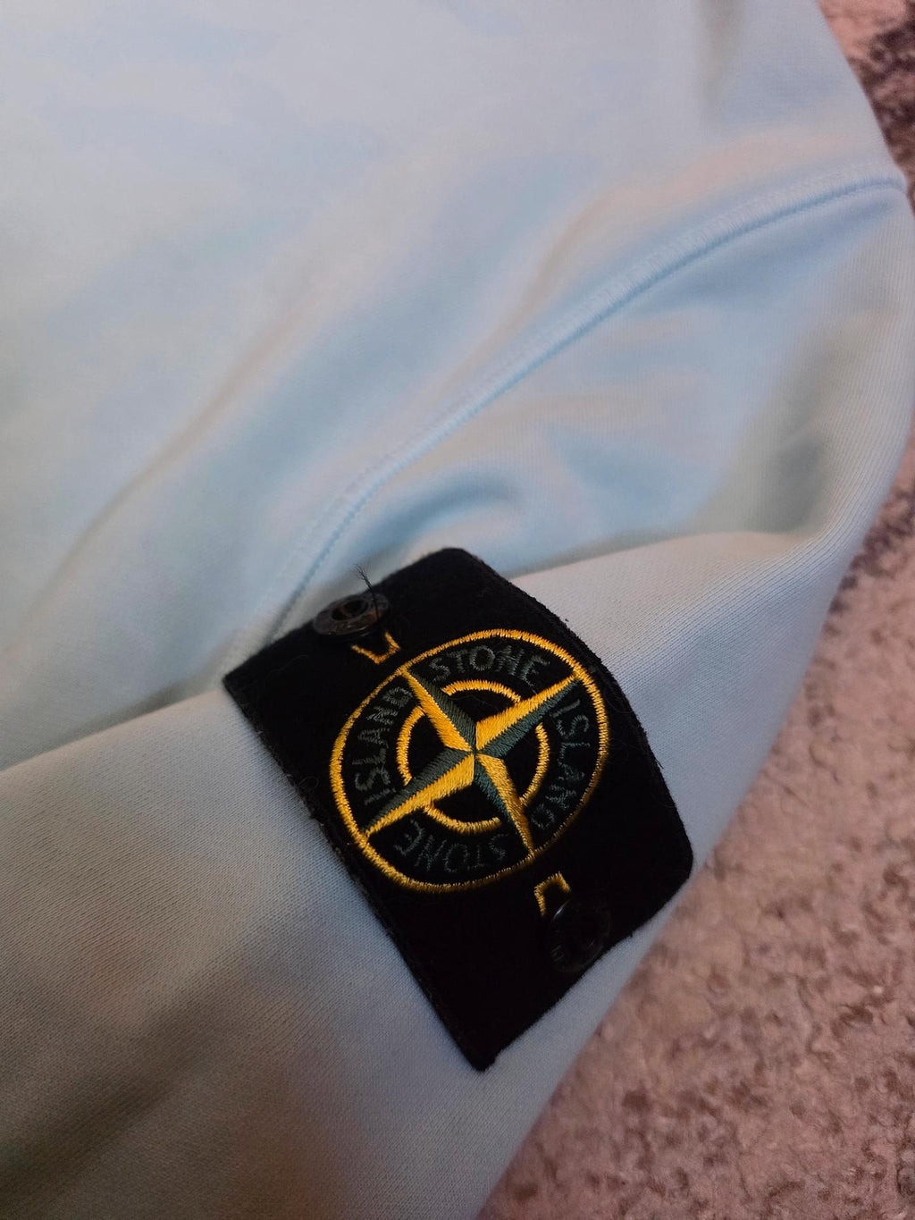 Stone Island Garment Dyed Rundhals-Sweatshirt – 761563051 V0044 Acqua – L
