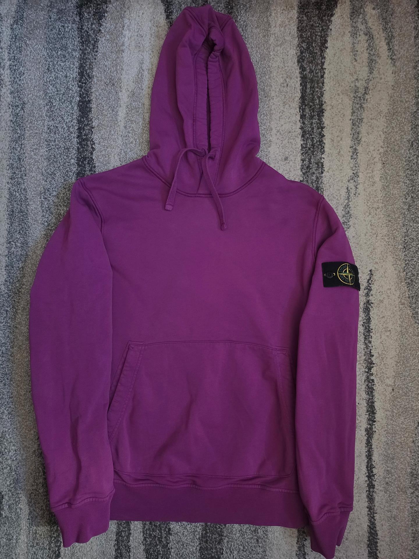 Stone Island Hoodie Fuchsia L