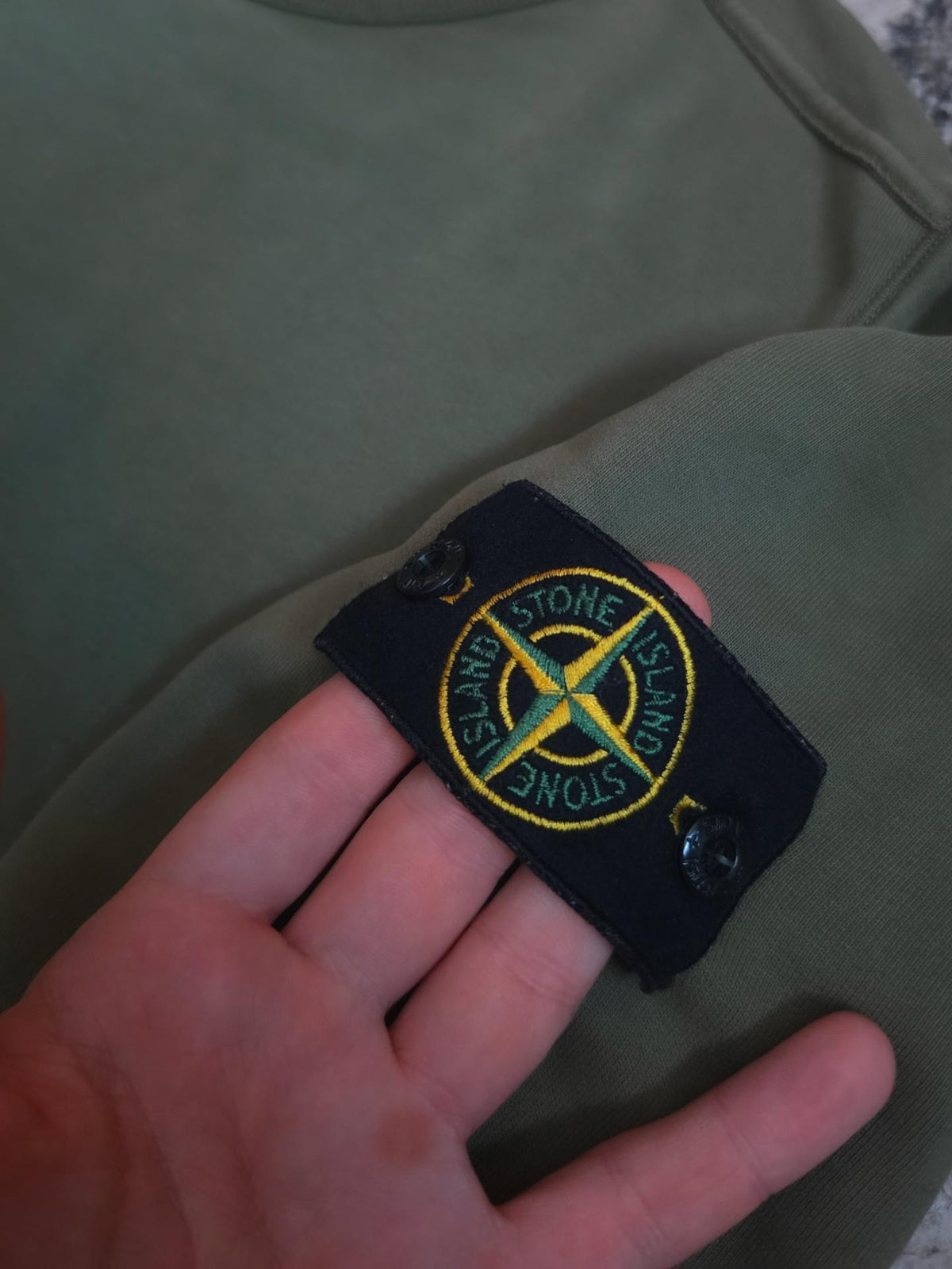 Stone Island Cotton Crewneck – Military Green – M