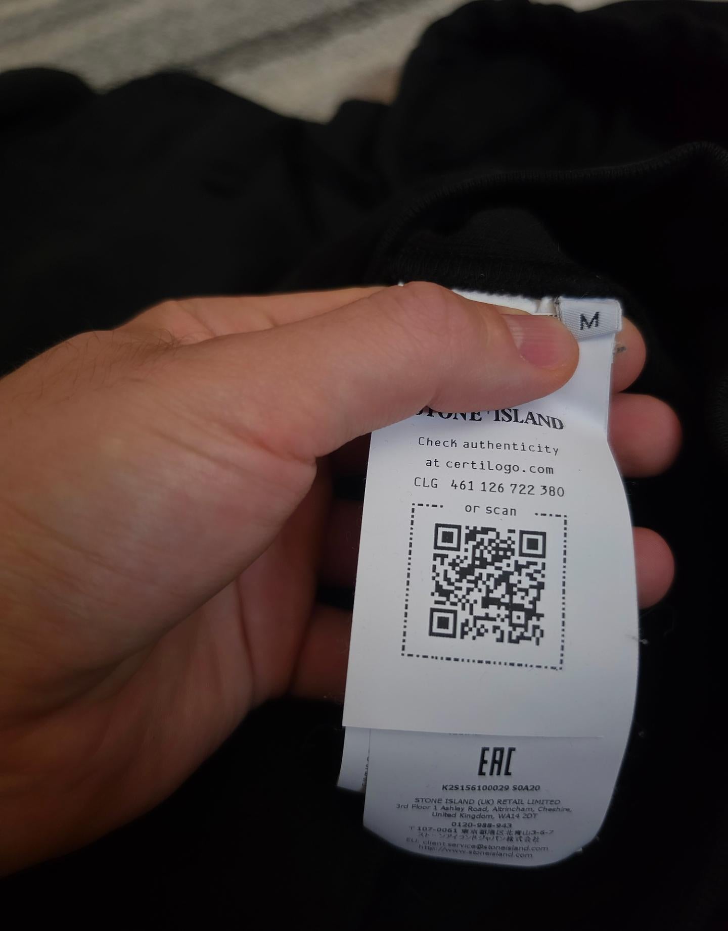 Stone Island Hoodie Black M