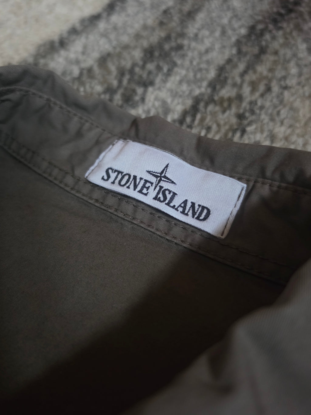 Stone Island Cotton Twill Overshirt – 811511910 V0075 – Walnut – XXL