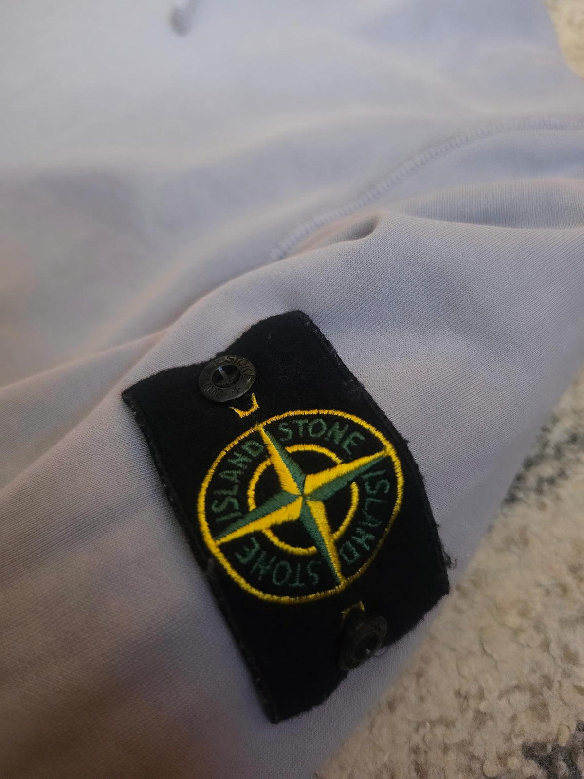 Stone Island 64151 Cotton Fleece Hooded Sweatshirt – 801564151 V0064 – Dust Grey – L