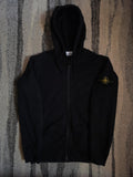 Stone Island Zip Hoodie Black S