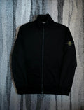 Stone Island 64320 Cotton Fleece Garment Dyed Full Zip Sweatshirt – Art. 771564320 V0029 – Black – L