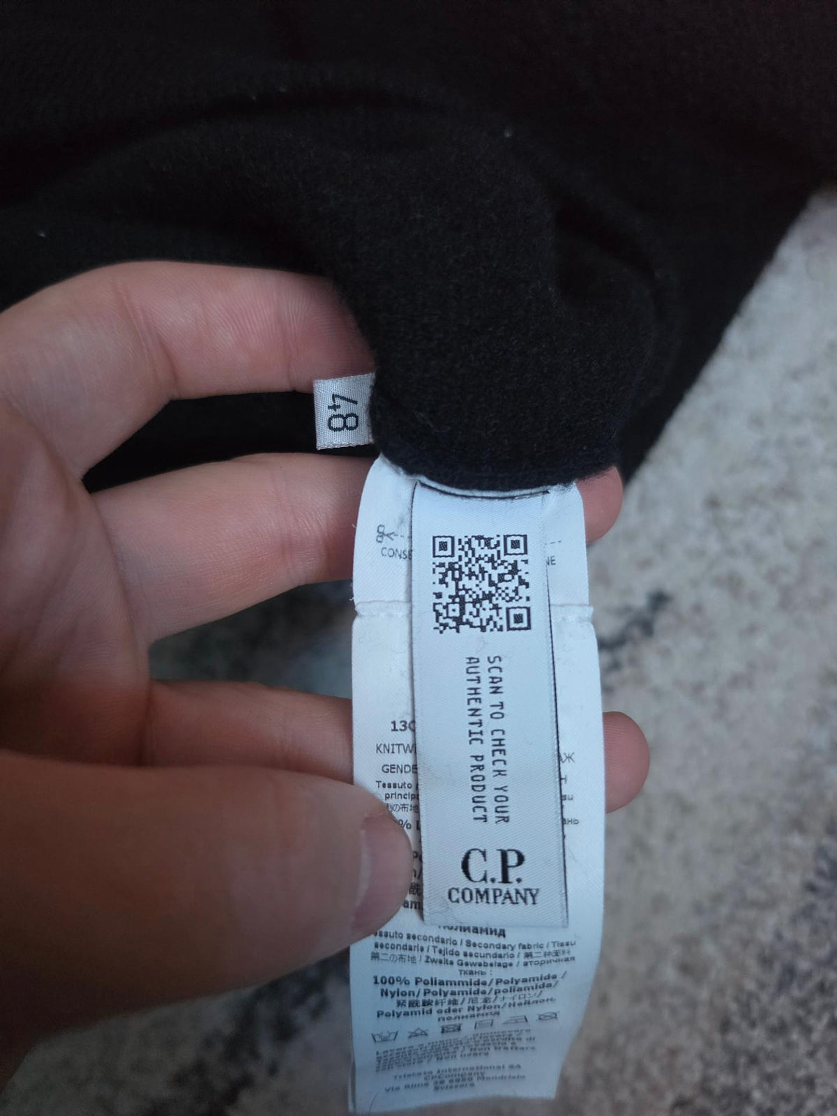 C.P. Company Wool Knit – 13CMKN280A 005504M Black – 48 / M