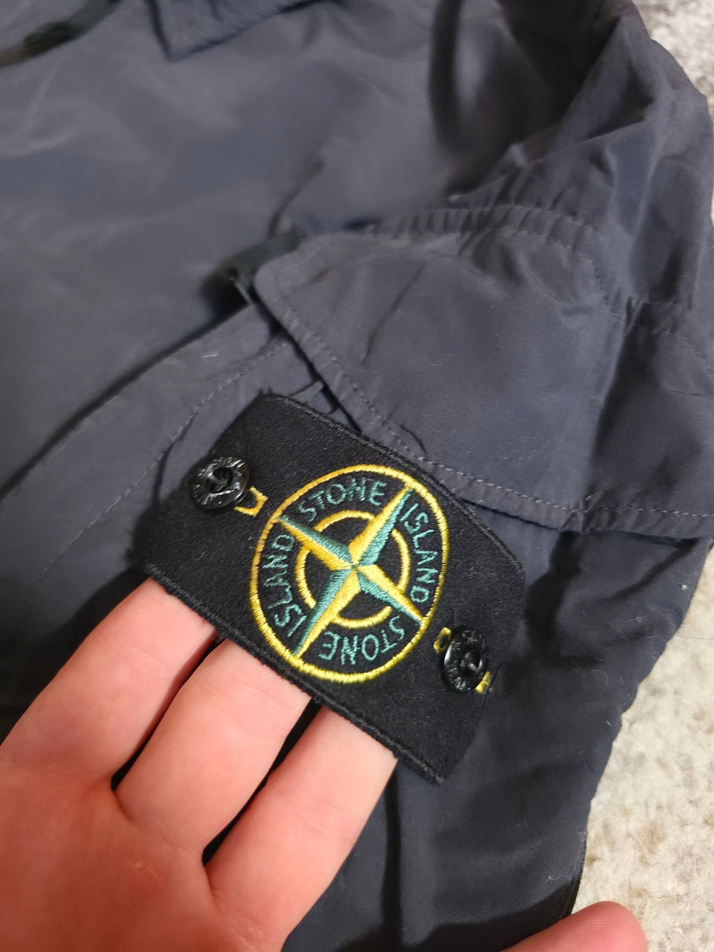 Stone Island Naslan Lightweight Overshirt Charcoal L