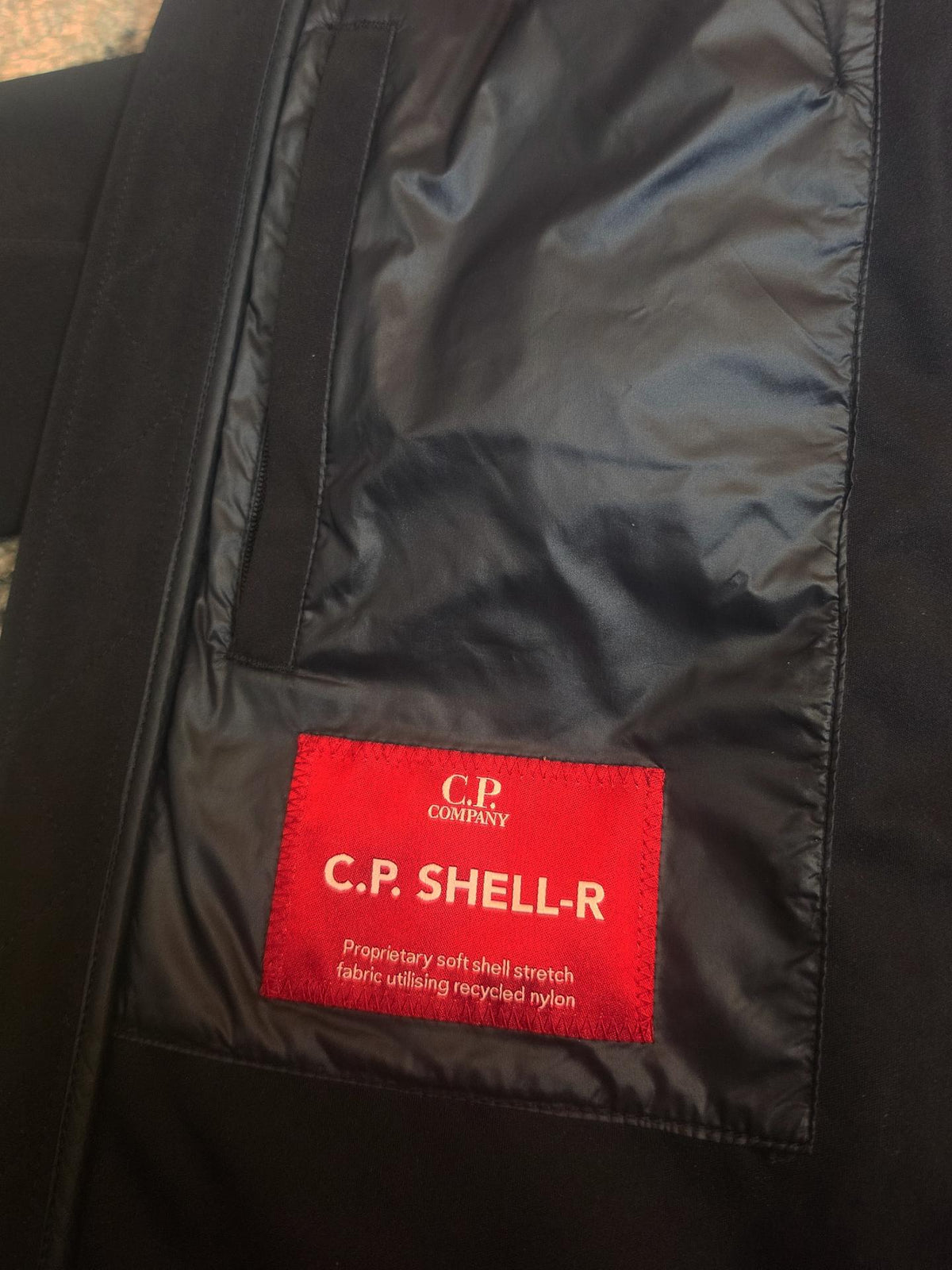 C.P. Company Soft Shell Goggle Jacket – 10CMOW013A 005968A – Black – 54