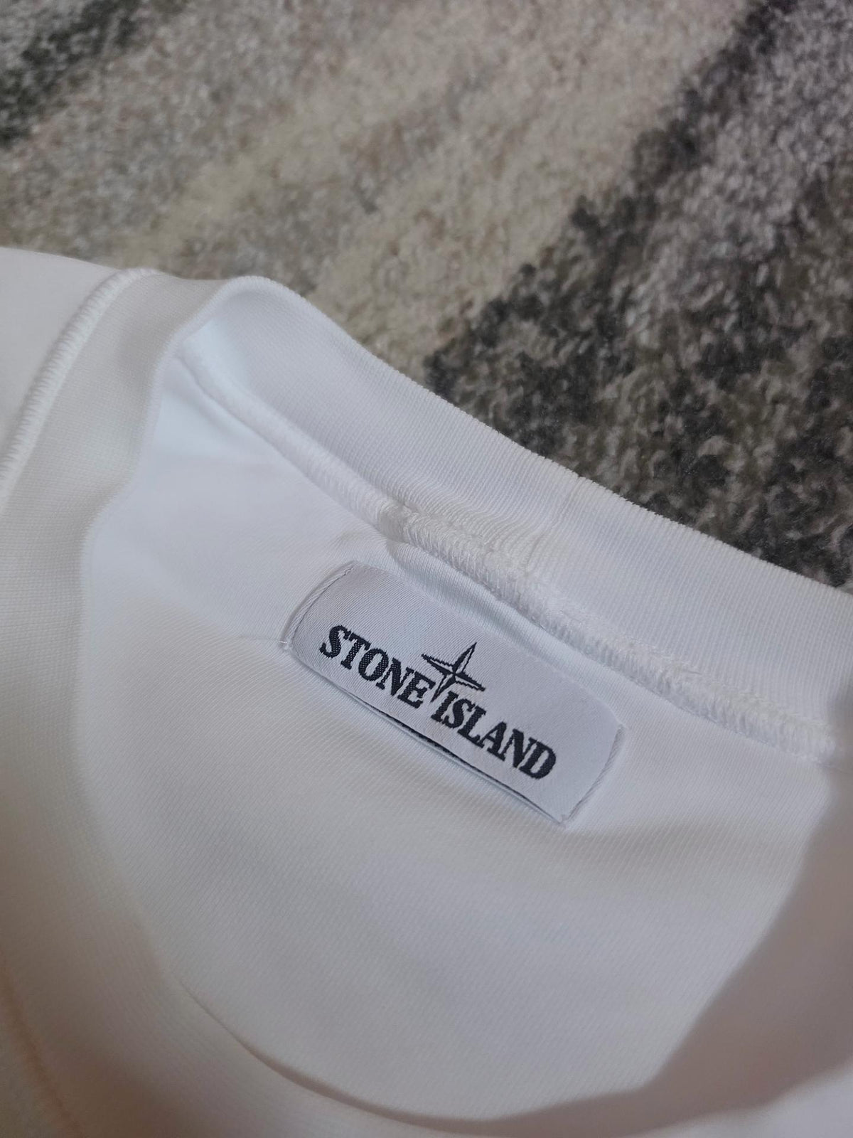 Stone Island Garment Dyed Crewneck Sweatshirt – 721563051 V0001 – White – XL