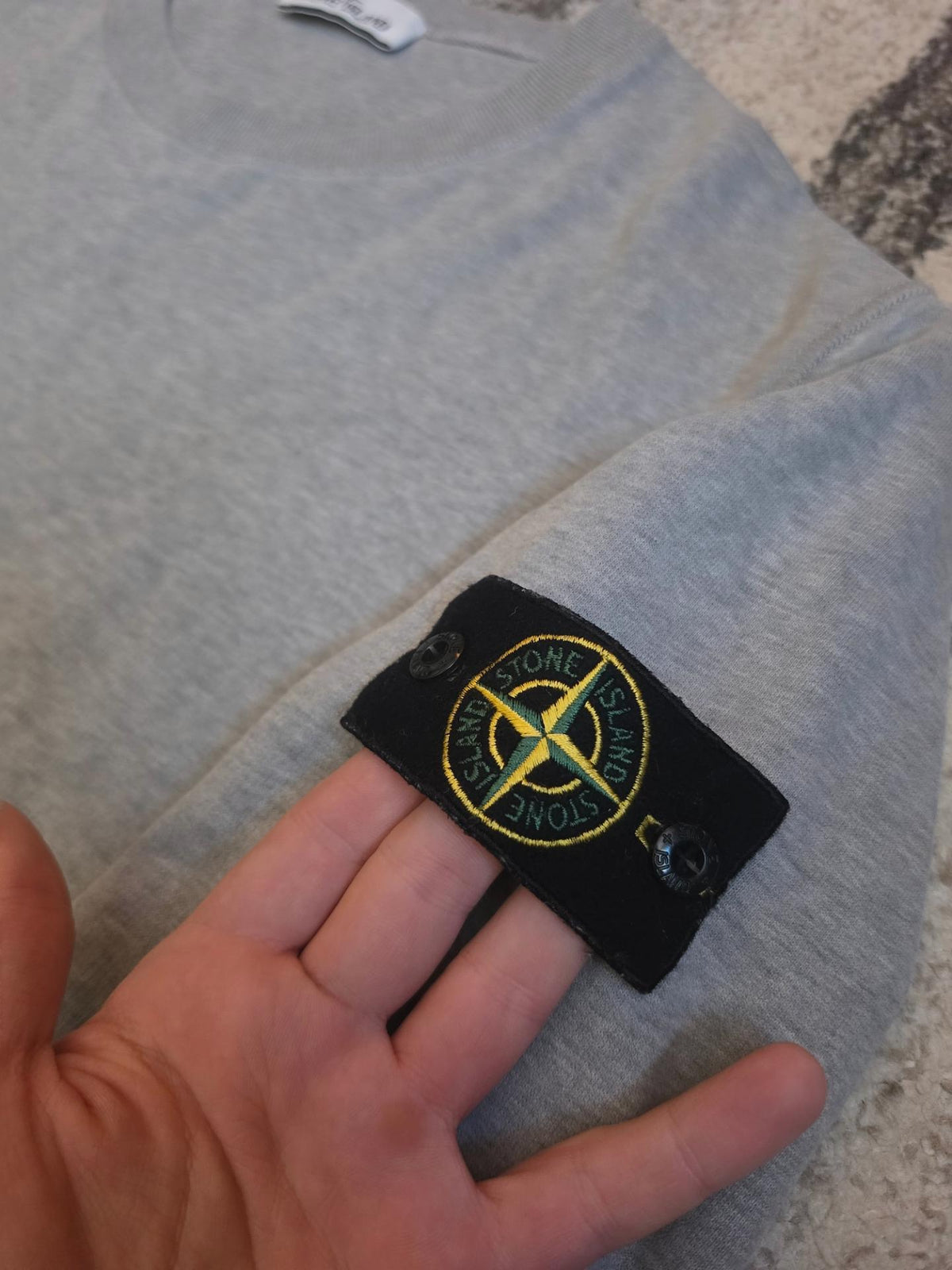 Stone Island 63020 Crewneck Sweatshirt – 731563020 V0M64 – Melange Grey – XL