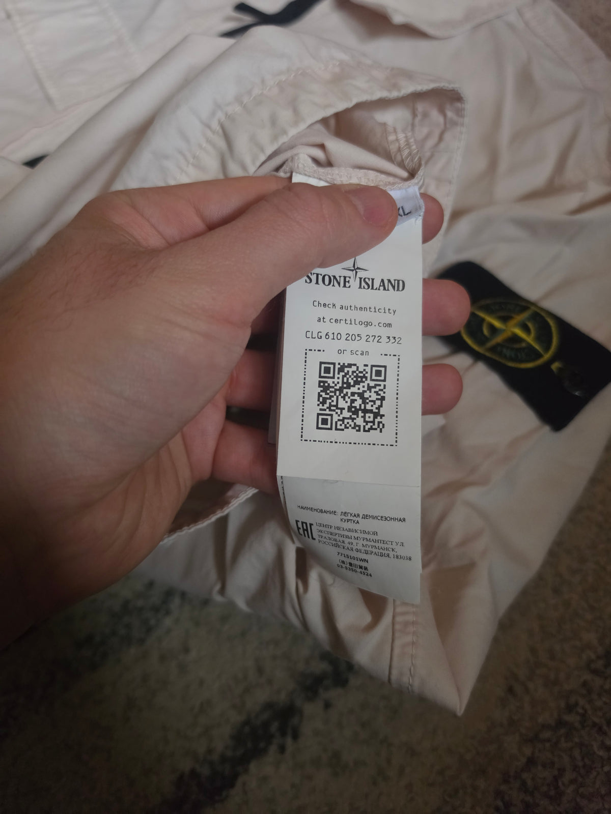 Stone Island Brushed Cotton Canvas Zip Overshirt – 7715101WN V0180 – Rose – XL