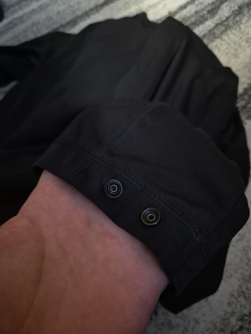 Stone Island Lightweight Grid Check Soft Shell Jacket Black L