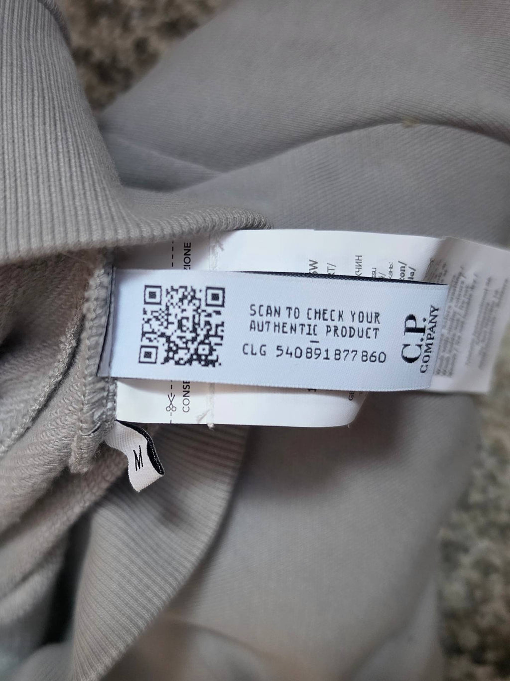 C.P. Company Goggle Hoodie Drizzle Grey M