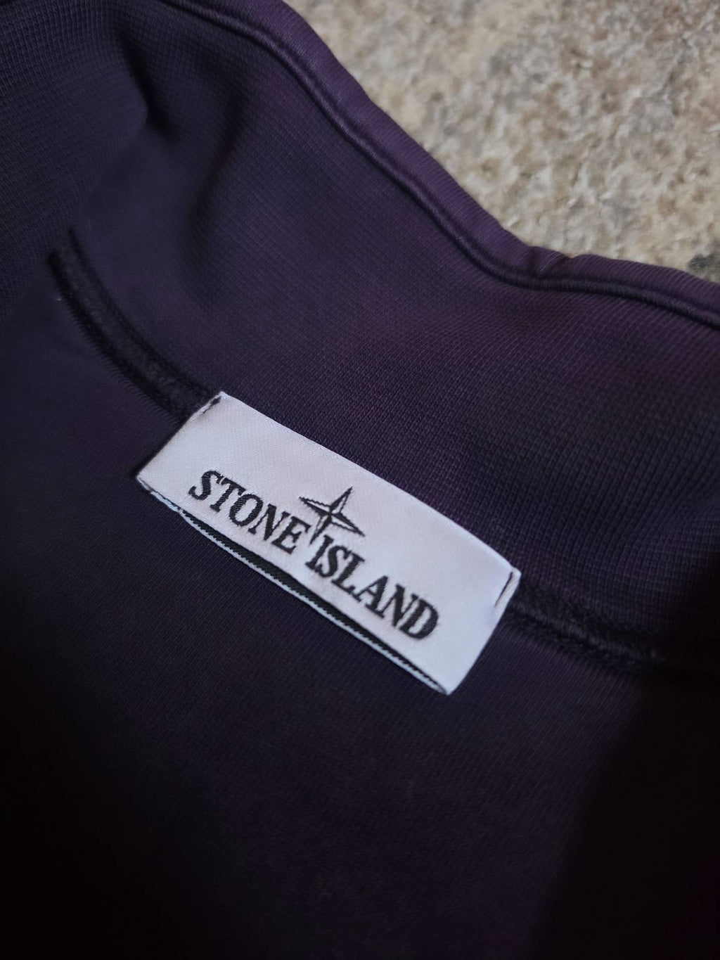 Stone Island 61951 Cotton Fleece Garment Dyed Half Zip Sweatshirt – 101561951 V0026 – Purple – L