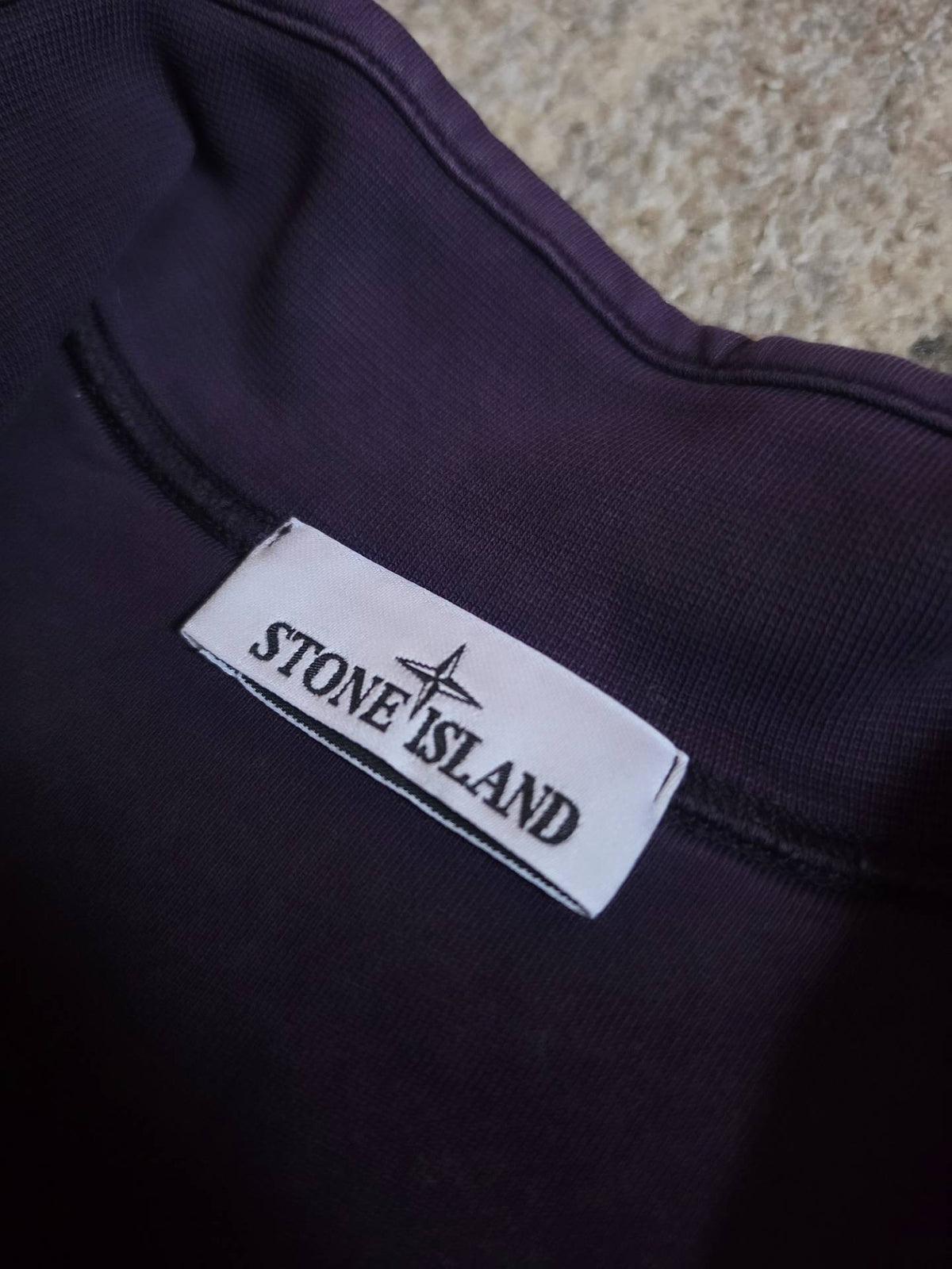 Stone Island 61951 Cotton Fleece Garment Dyed Half Zip Sweatshirt – 101561951 V0026 – Purple – L