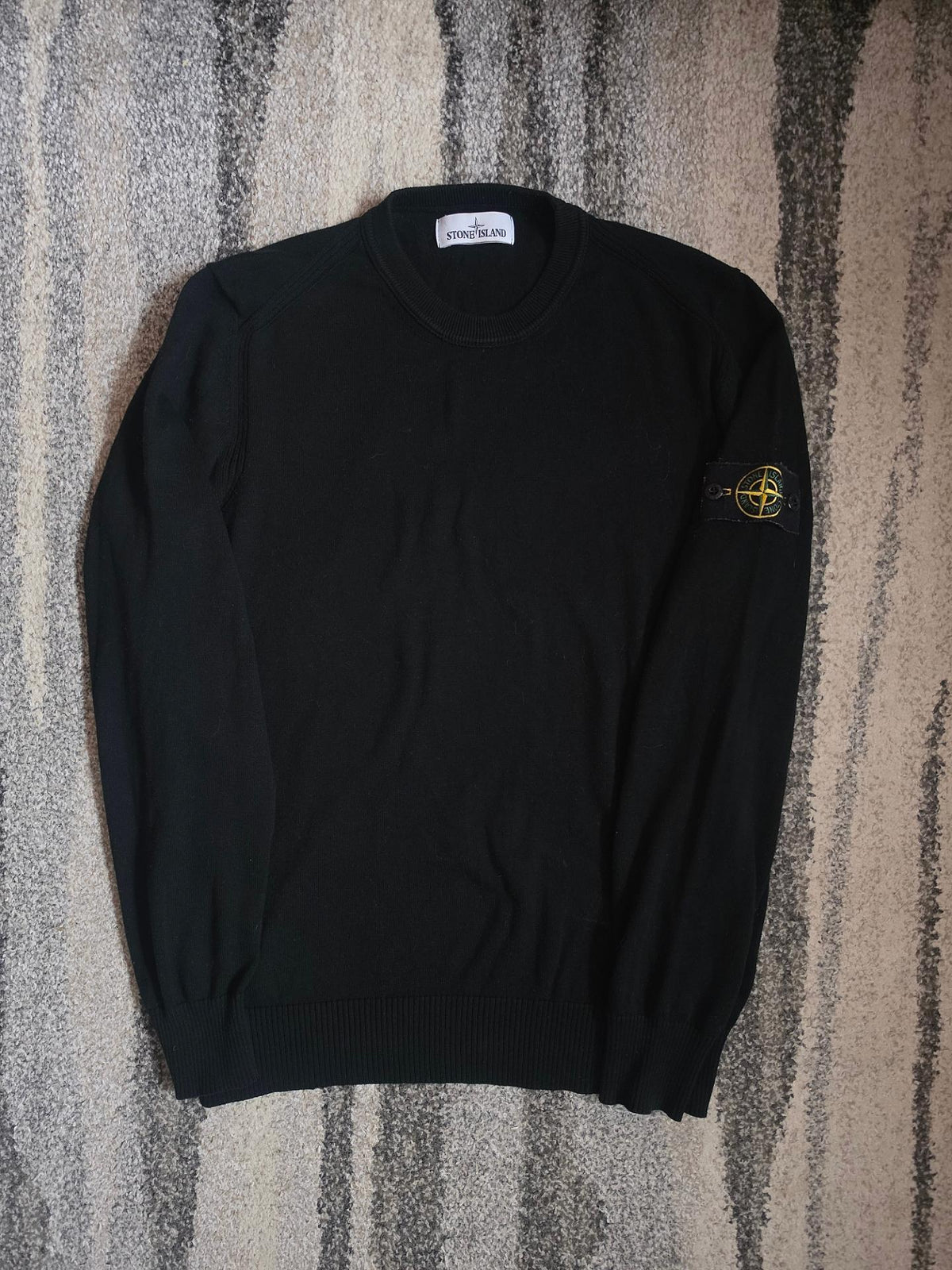 Stone Island Soft Cotton Crew Knit – 7015510B2 V0029 – Black – M