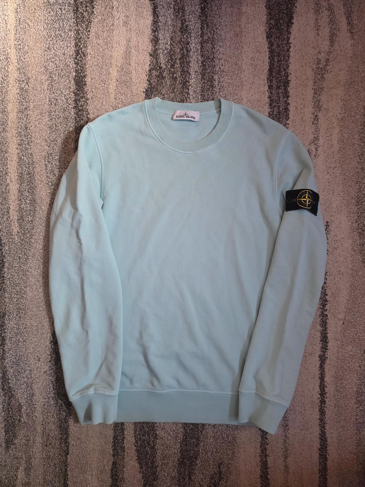Stone Island Garment Dyed Crewneck Sweatshirt – 761563051 V0044 Acqua – L