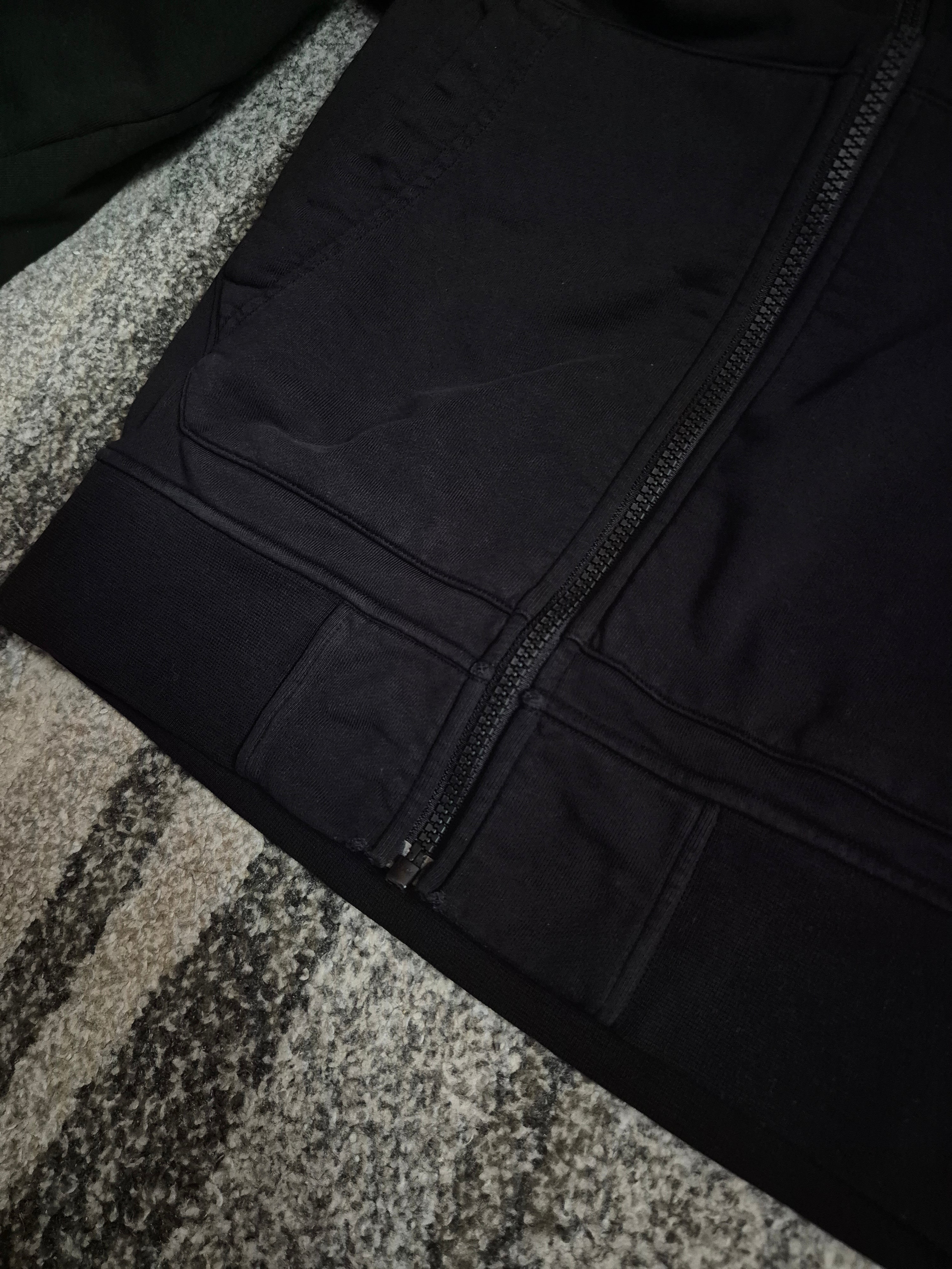 Stone Island Zip Hoodie Black S